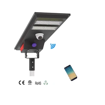SS06 Solar Street Light LifePo4 Batteria con telecamera CCTV